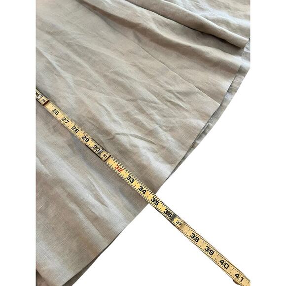 Classiques For Nordstrom Women's Cream A-Line Midi Skirt Size 14 - Picture 6 of 6